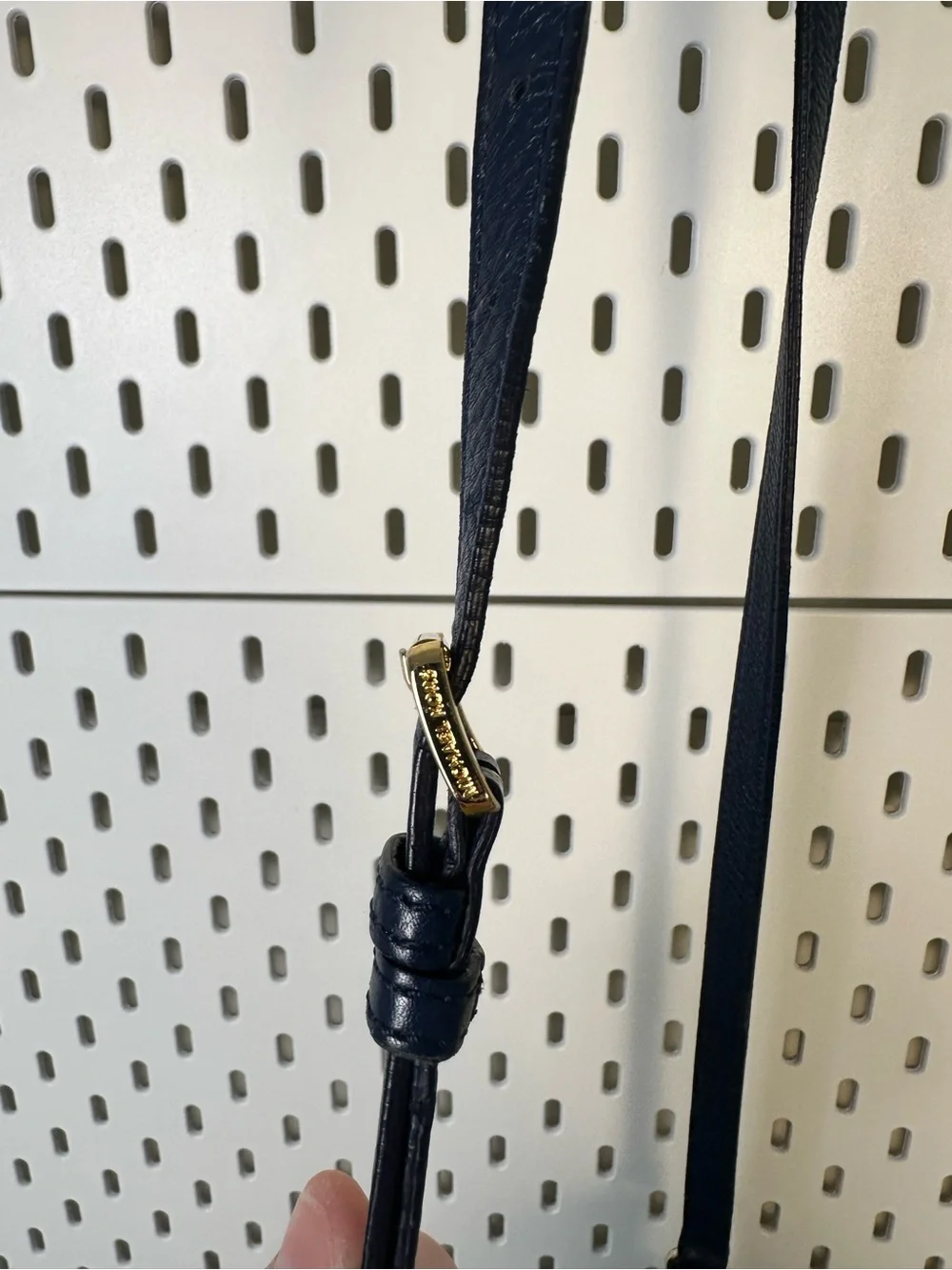 Michael Kors Fulton Crossbody Bag in Dark Blue Pebble Leather